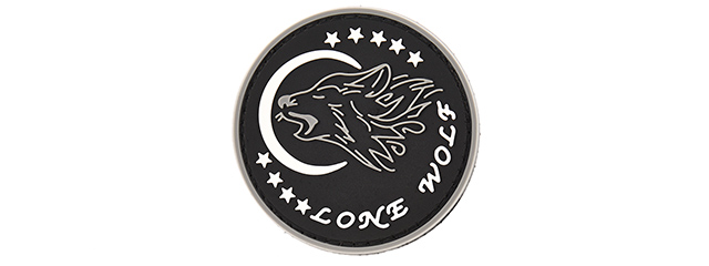 G-Force Lone Wolf PVC Morale Patch (BLACK)