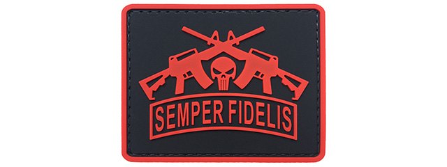 G-Force Semper Fidelis PVC Morale Patch (RED)