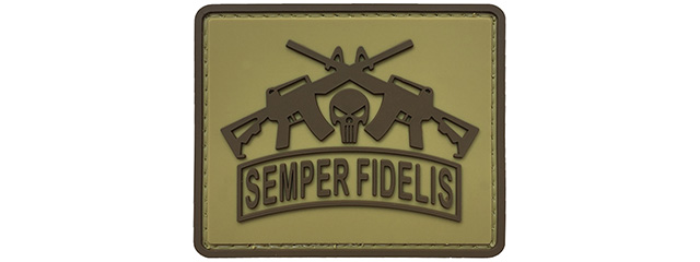 G-Force Semper Fidelis PVC Morale Patch (TAN)