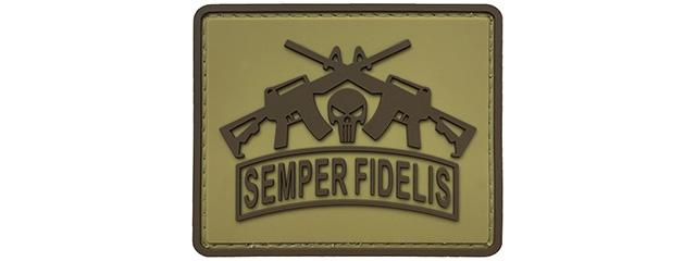 G-Force Semper Fidelis PVC Morale Patch (TAN)