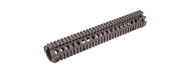 Ranger Armory 12" Quad Picatinny M4 Handguard Rail System for Airsoft Rifles (COYOTE BROWN)