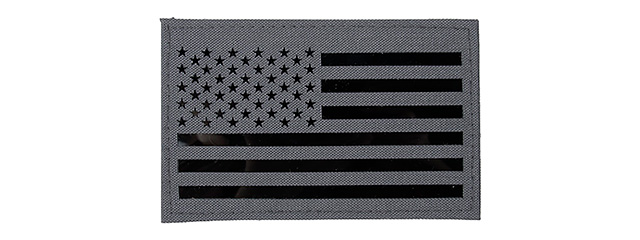 American Flag Embroidered Morale Patch (WOLF GRAY)
