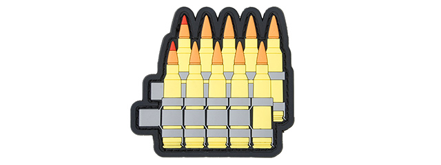 G-Force 5.56 Rounds PVC Morale Patch (YELLOW)