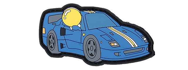 G-Force Race Car PVC Morale Patch (BLUE)