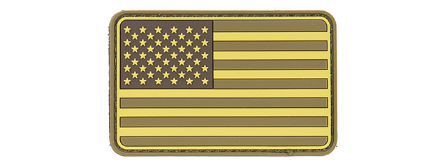 G-Force American Flag PVC Morale Patch (TAN)