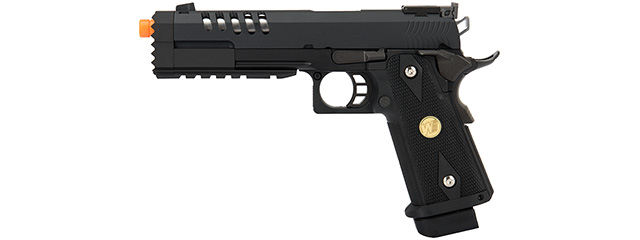 WE Tech 1911 Hi-Capa Custom "Hyper Strike" Gas Blowback Airsoft Pistol (BLACK)