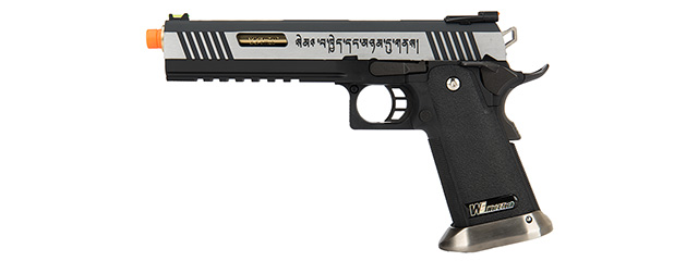 WE Tech 1911 Hi-Capa T-Rex Competition Gas Blowback Airsoft Pistol [Tibetan Version] (TWO TONE / GOLD) - Click Image to Close