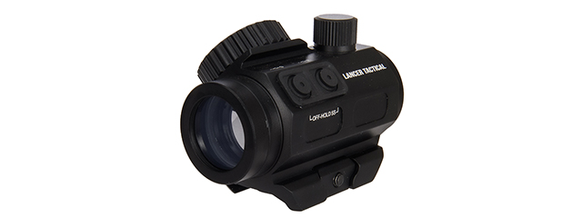 Lancer Tactical Green & Red Dot Sight w/ Side Button (Black)