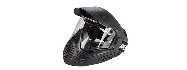 Lancer Tactical Full Face Airsoft Mask with Visor (Color: Black)