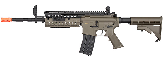 Double Bell M4 Tactical-System AEG Airsoft Rifle w/ Metal Gearbox [Polymer Body] (DARK EARTH)