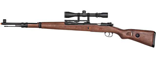 Double Bell WWII Kar 98k Bolt Action Spring Airsoft Rifle (FAUX WOOD)