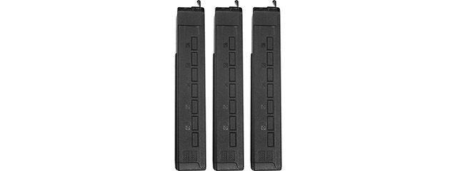 KWA Ronin QRF Mod 3 Mid-Cap Magazines Pack of 3 (Black)