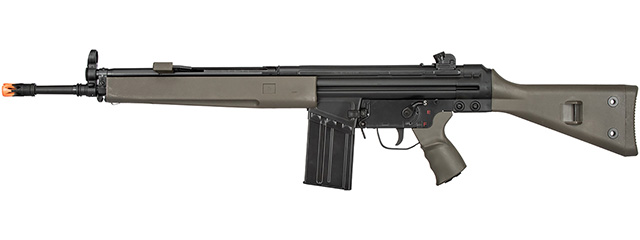 LCT LC-3A3 Full Size AEG Airsoft Rifle with Wide Handguard (Color: Black & OD Green)