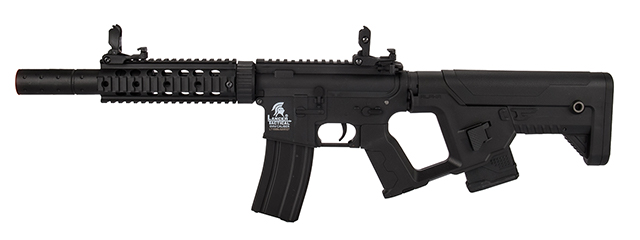 Lancer Tactical LT-15BBL-G2 Gen 2 AEG Rifle with Alpha Stock and Mock Suppressor (Black)