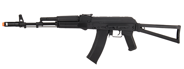 Lancer Tactical AK-Series AK-74M AEG Airsoft Rifle w/ Skeleton Foldable Stock (Black)