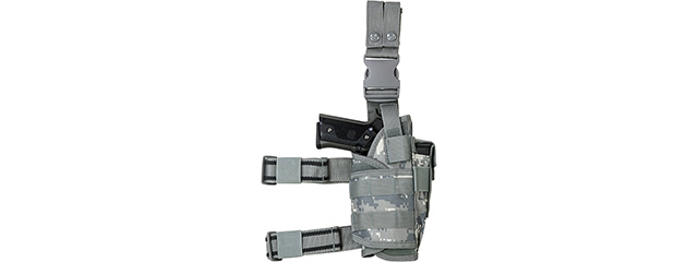 VISM by NcSTAR DROP LEG TACTICAL HOLSTER, DIGITAL CAMO