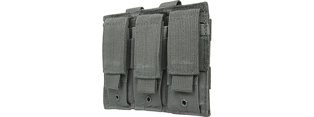 NC Star Vism Triple Pistol Magazine Pouch (Color: Urban Gray)