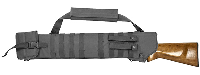 VISM by NcSTAR TACTICAL SHOTGUN SCABBARD, URBAN GRAY