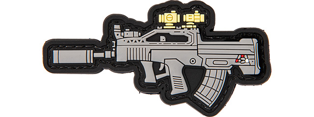 PVC Morale Patch Type 97 (Color: Grey)