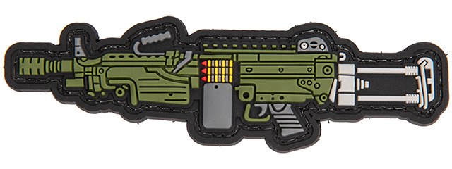 PVC Morale Patch M249 (Color: OD Green)