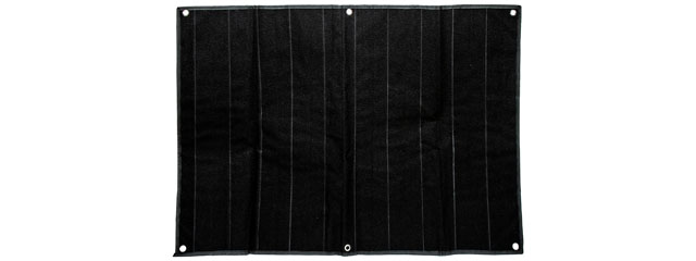 Hook & Loop Wall / Patch Holder (Color: Black / Large)