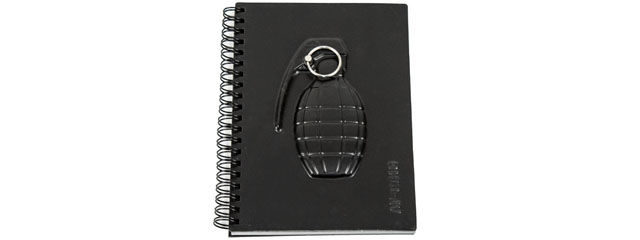 Spiral Bound 60 Page Tactical Grenade Notebook