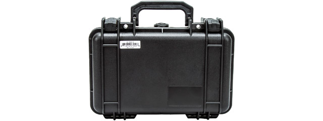Padded Hard-Shell Locking Carrying Accessories Case (Color: Black)