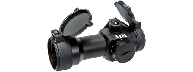 AIM SPORTS 1.5X30 RED DOT SCOPE W/ 2X MAGNIFIER & FLIP-UP COVERS