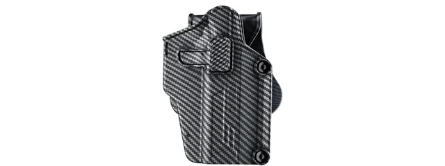 Amomax Multi-Fit Right Handed Tactical Holster (Color: Carbon Fiber)