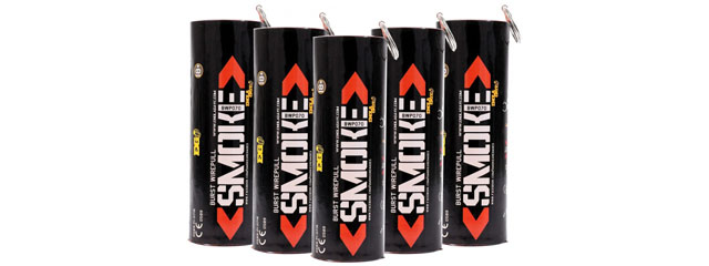 Enola Gaye Airsoft Burst Tactical Smoke Grenade Pack of 5 (Color: Red)