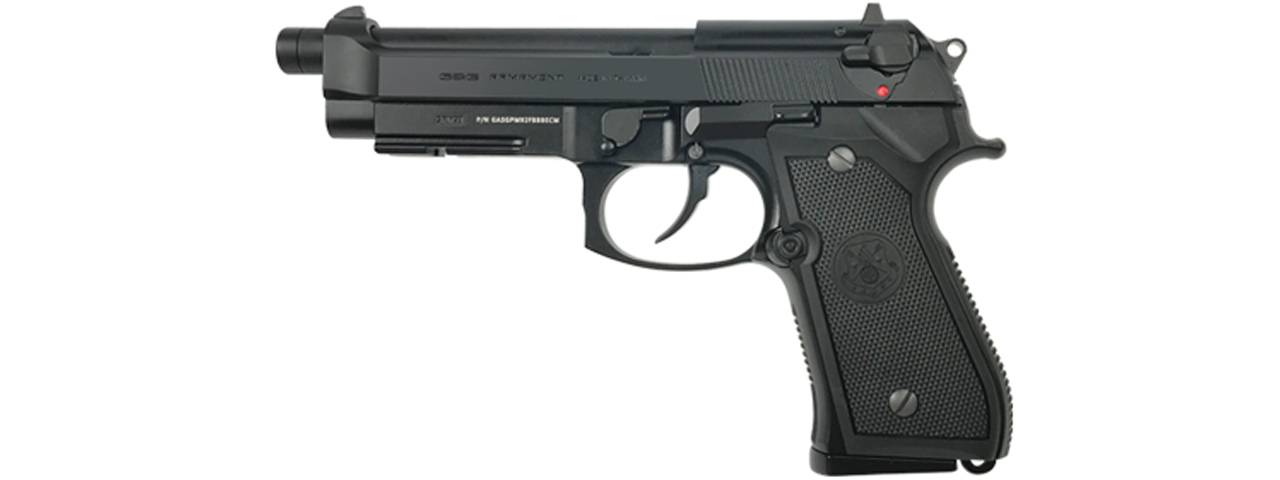 G&G Full Metal M92F Gas Blowback Airsoft M9 Pistol (Color: Black)