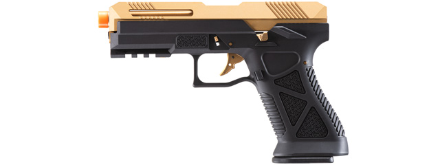 HFC HG-282ASGB Tactical Gas Blowback Pistol (Color: Black / Gold)