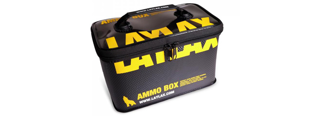 LayLax Medium Size Ammo Box (Color: Black / Yellow)