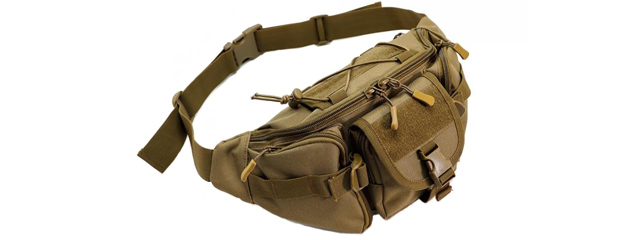 Laylax Military Waist Bag (Color: Tan)