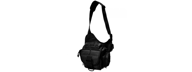 Laylax Military One-Shoulder Bag (Color: Black) - Click Image to Close