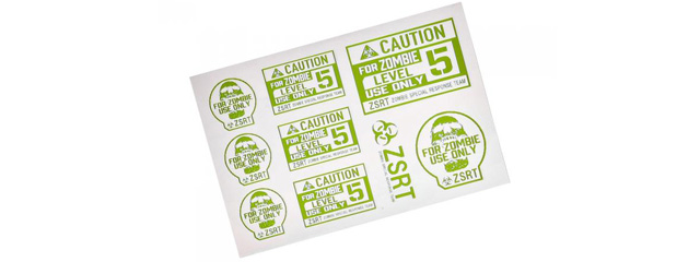 Laylax Zombie Special Response Team Level 5 Cutting Stickers (1x Piece)