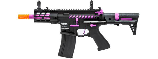 Lancer Tactical Enforcer Gen 2 Battle Hawk 4" PDW AEG (Color: Black / Purple)