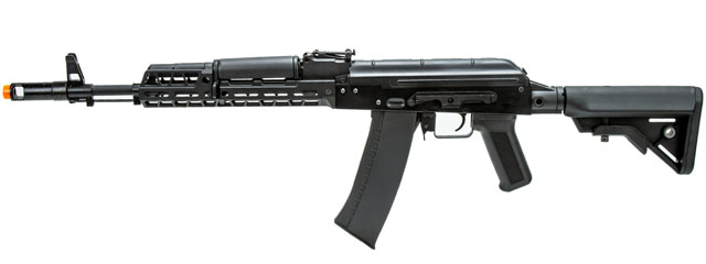 Lancer Tactical AK74 Full Metal Rifle w/ 10.5 inch M-LOK Handguard (Color: Black)