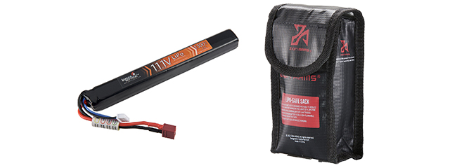 Lancer Tactical 11.1v 1300mAh 25C Stick LiPo Battery (Deans Connector)