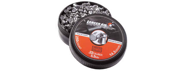 Lancer Air 250 Count .22 Caliber 14.3 Gram Air Gun Pellets (5.5mm Hollowpoint)