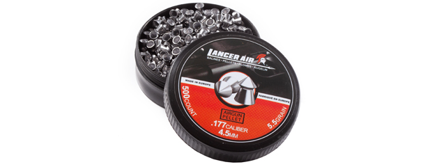 Lancer Tactical 500 Count 0.177 Caliber 5.5 Gram Air Gun Pellets (4.5mm Pointed)