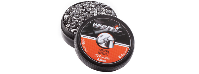 Lancer Air 500 Count 0.177 Caliber 8.4 Gram Air Gun Pellets (4.5mm Pointed)