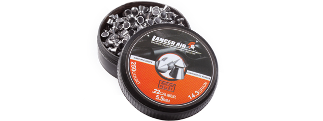 Lancer Tactical 250 Count .22 Caliber 14.3 Gram Air Gun Pellets (5.5mm Pointed)