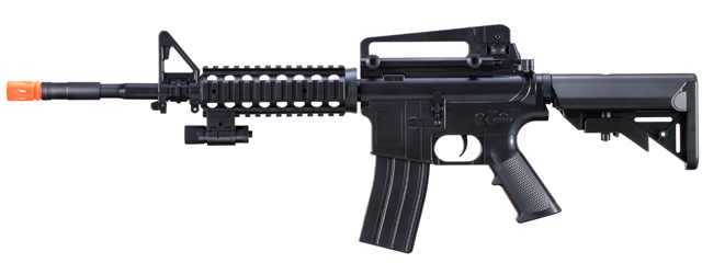 UK Arms M-16B Spring Operated Rifle with Laser Sight (Color: Black)