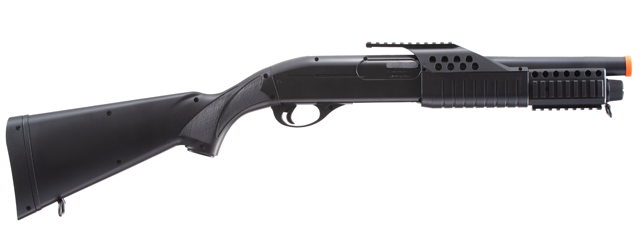 AGM Short Barrel Shell-Fed Pump Action Spring Shotgun (Color: Black)