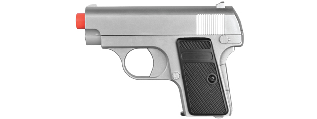 Lancer Tactical M222 Spring Powered Airsoft Pistol (Color: Silver)