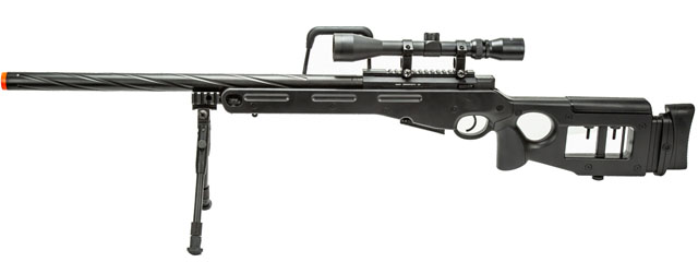 WellFire SV98 Bolt Action Airsoft Sniper Rifle w/ Scope and Bipod (Color: Gray)