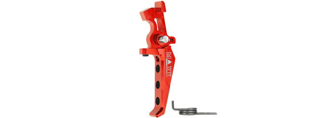 Maxx Model CNC Aluminum Advanced Speed Trigger Style E (Color: Red)