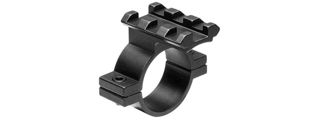 NcStar 1" Scope Mount Adapter w/ Weaver Rail (Color: Black)