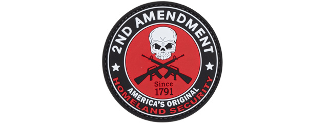 2nd Amendment, America's Original Homeland Security PVC Patch - Click Image to Close